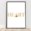 Heart is Kunstdruck Din A4