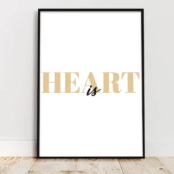Heart is Kunstdruck Din A4