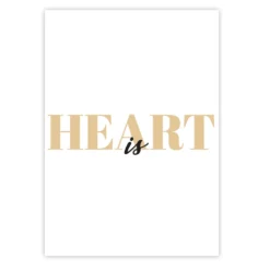 Heart is Kunstdruck Din A4
