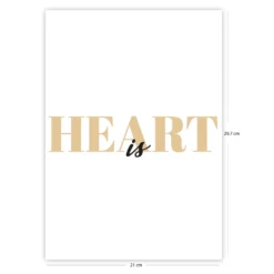 Heart is Kunstdruck Din A4