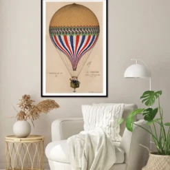 Heißluftballon Poster Le Tricolore, E. Hamelin