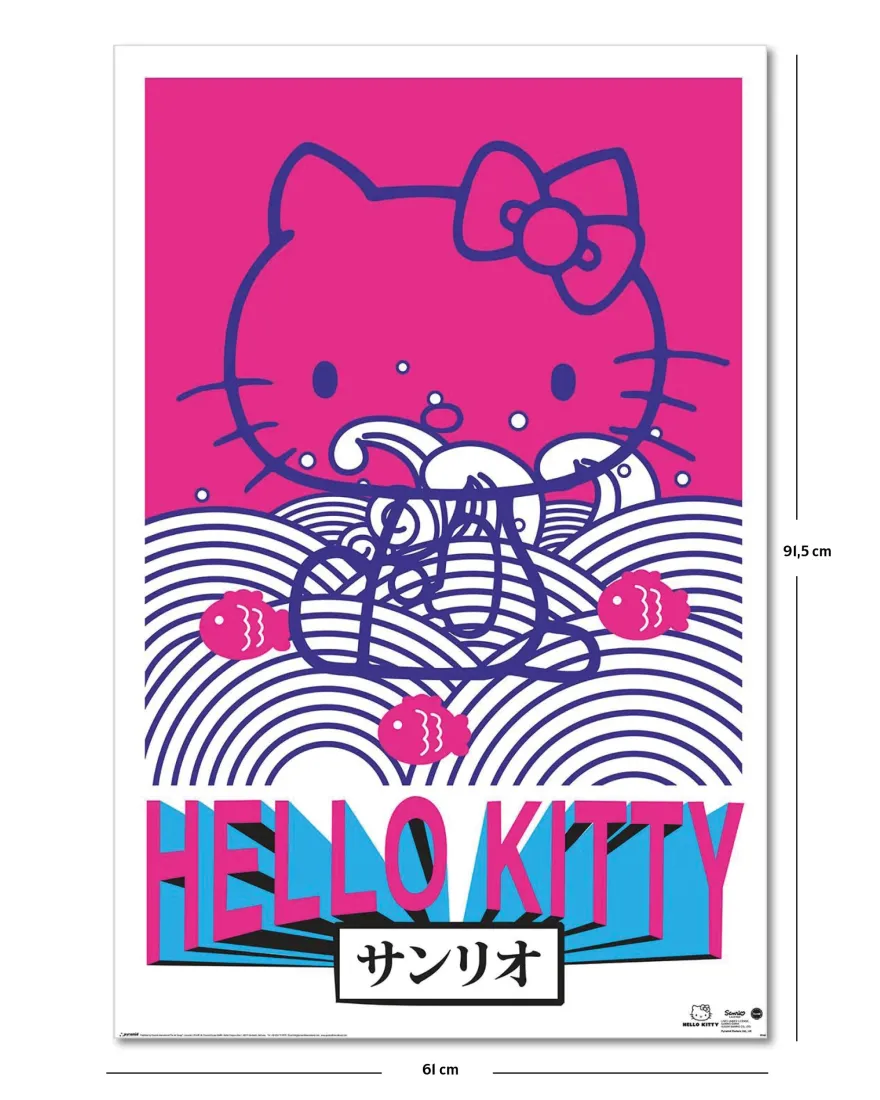 Hello Kitty Poster Tokyo Rebel
