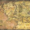Herr der Ringe Poster Karte von Mittelerde