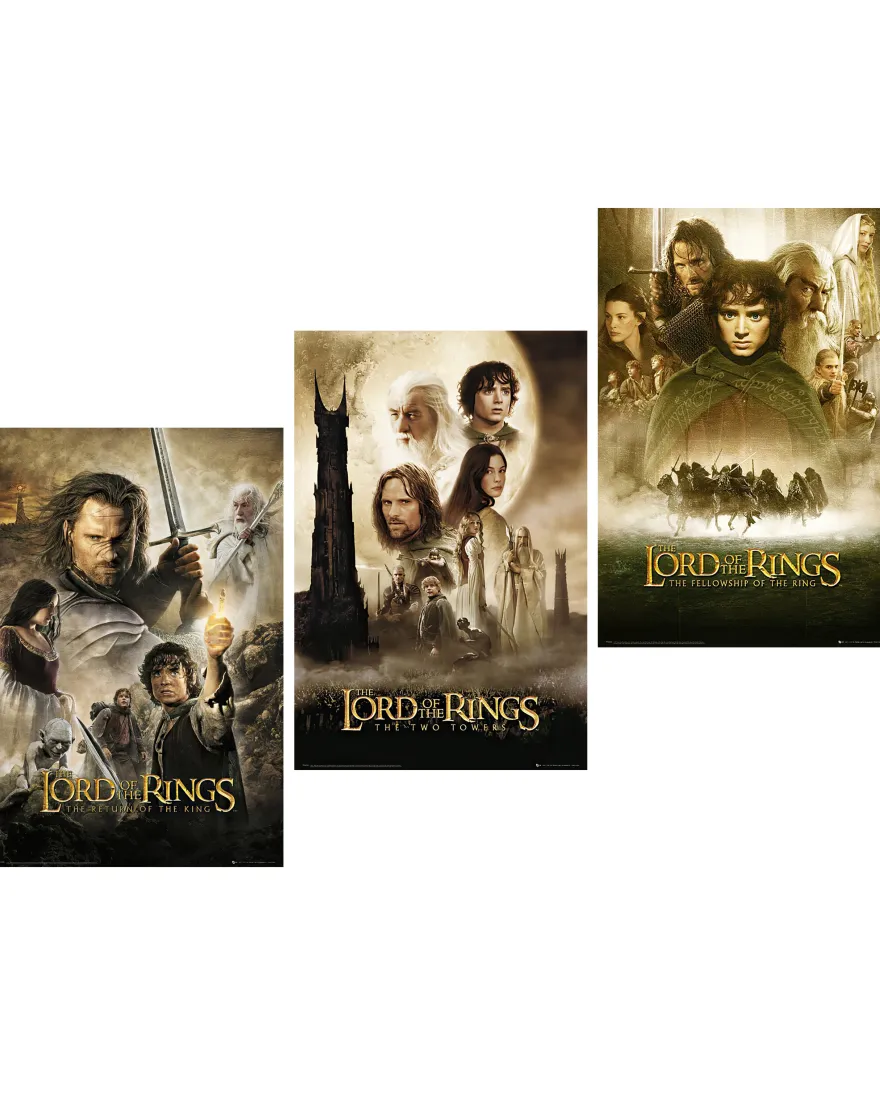 Herr der Ringe Posterset 3 Filmplakate