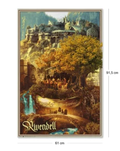 Herr der Ringe Poster - 61x91,5 cm - Rivendell - Bruchtal