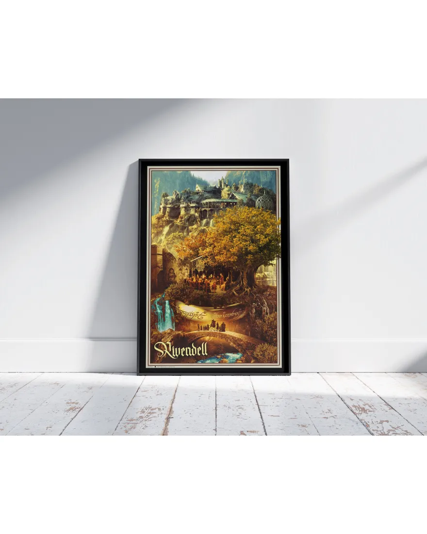 Herr der Ringe Poster - 61x91,5 cm - Rivendell - Bruchtal