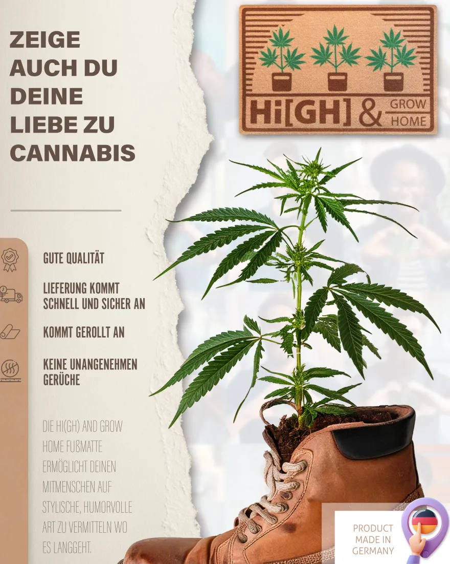Hi(gh) & Grow Home Kiffer Fußmatte