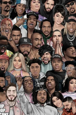 Hip Hop Poster Icons