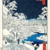 Hiroshige Kunstdruck Drum Bridge At Meguro