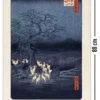 Hiroshige Kunstdruck Fox Fires on New Year's Eve at