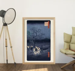 Hiroshige Kunstdruck Fox Fires on New Year's Eve at