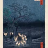 Hiroshige Kunstdruck Fox Fires on New Year's Eve at