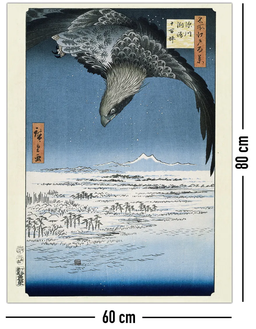 Hiroshige Kunstdruck Fukagawa Susaki and Jumantsubo
