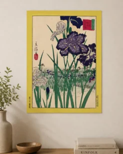Hiroshige Kunstdruck | Irises At Horikiri In Tokyo | 30x40 cm