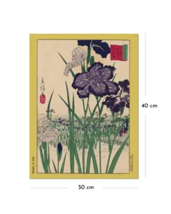 Hiroshige Kunstdruck | Irises At Horikiri In Tokyo | 30x40 cm