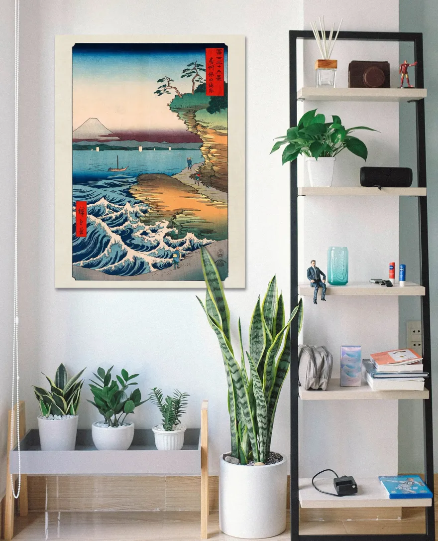 Hiroshige Kunstdruck The Coast At Hota In Awa Province