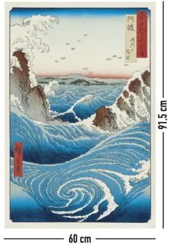Hiroshige Naruto Whirlpool Poster