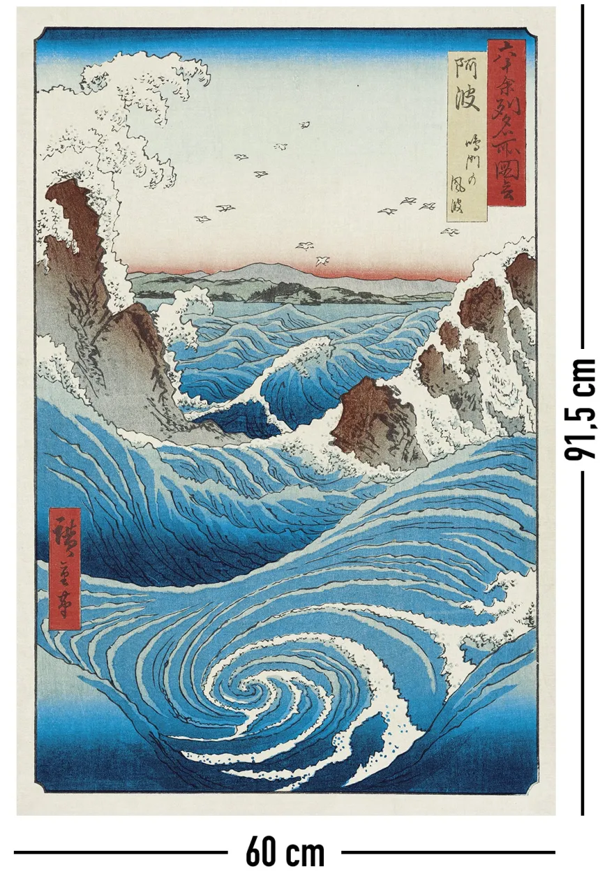 Hiroshige Naruto Whirlpool Poster