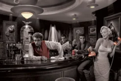 Hollywood Legends Bar Poster Java Dreams