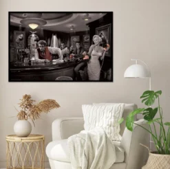 Hollywood Legends Bar Poster Java Dreams