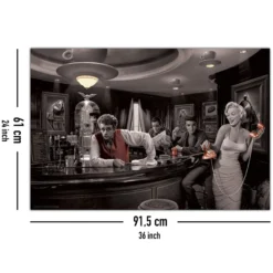 Hollywood Legends Bar Poster Java Dreams