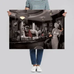 Hollywood Legends Bar Poster Java Dreams