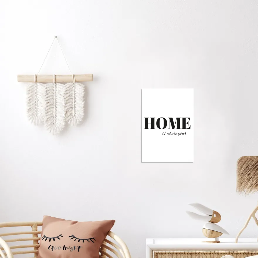 Home is where your Kunstdruck Din A4
