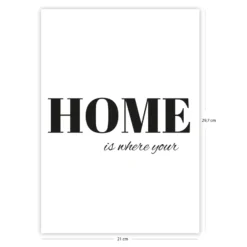 Home is where your Kunstdruck Din A4