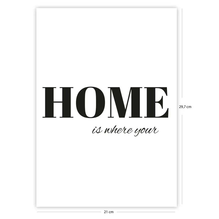 Home is where your Kunstdruck Din A4