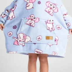 Hoodie Sweatshirt Decke Kids Elefanten, One Size Kinder