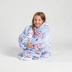 Hoodie Sweatshirt Decke Kids Elefanten, One Size Kinder