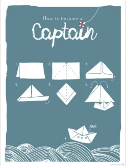 How To Become A Captain Kunstdruck