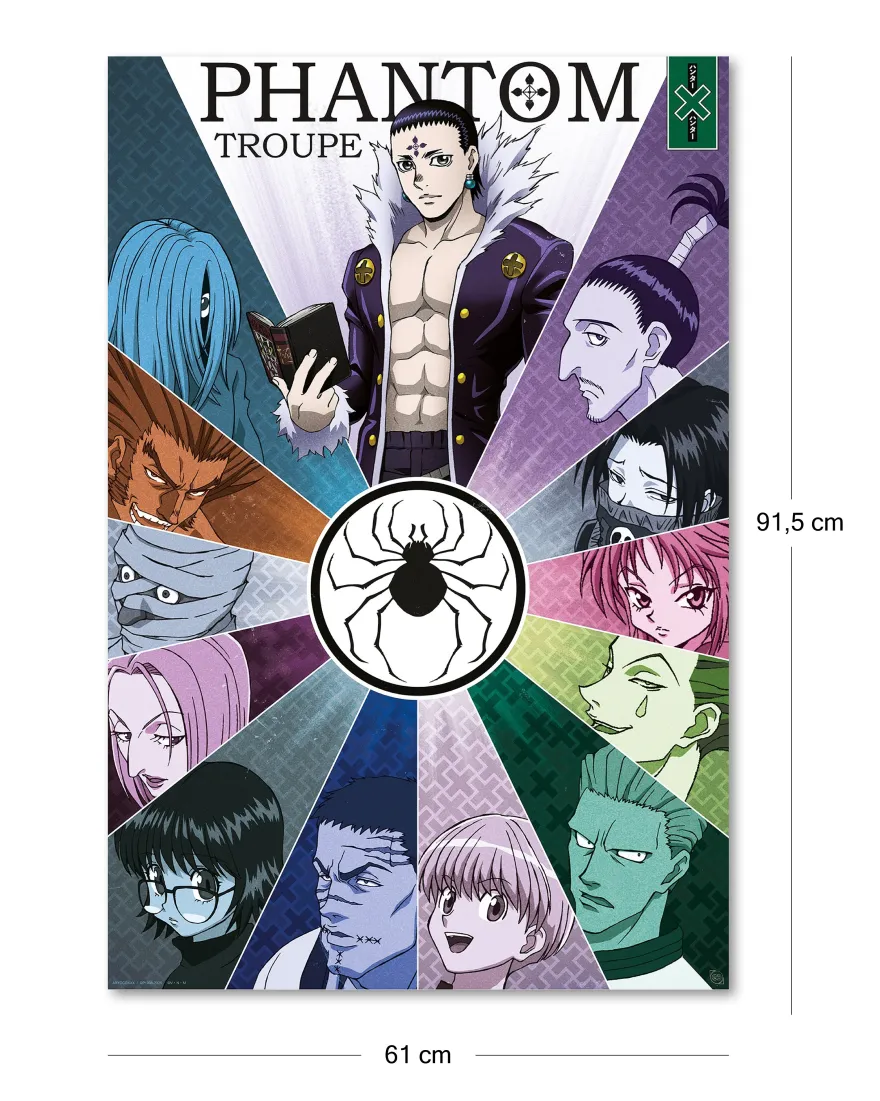 Hunter x Hunter Poster| Phantom Troupe - Spider Members | 61x91,5 cm