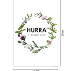 Hurra die Welt geht unter! Kunstdruck