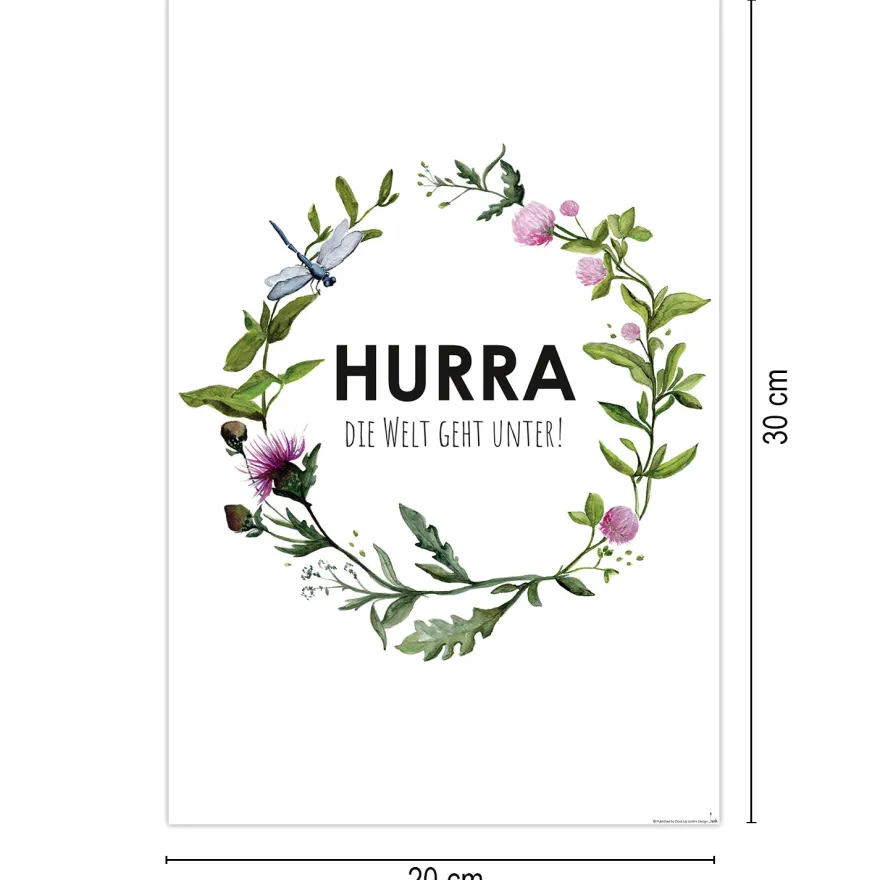 Hurra die Welt geht unter! Kunstdruck