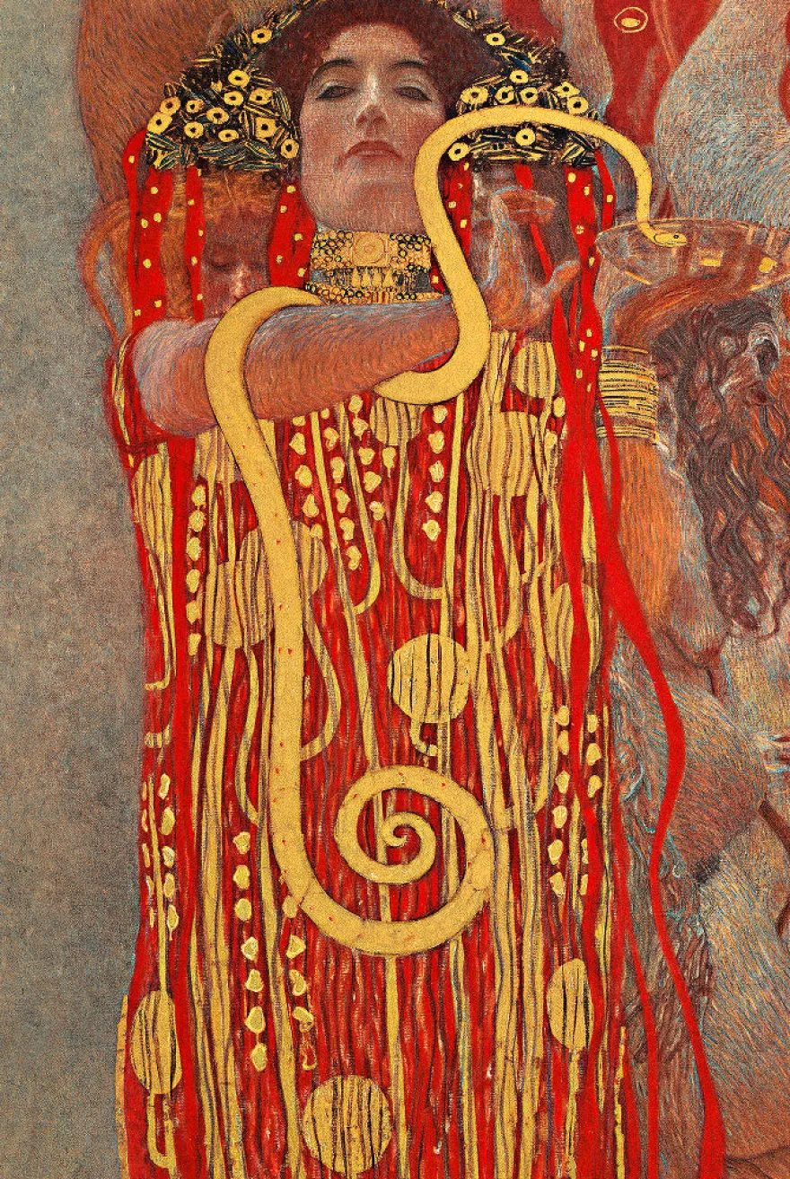Hygieia Poster Gustav Klimt