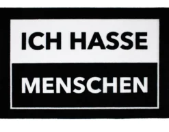 Ich hasse Menschen Fußmatte
