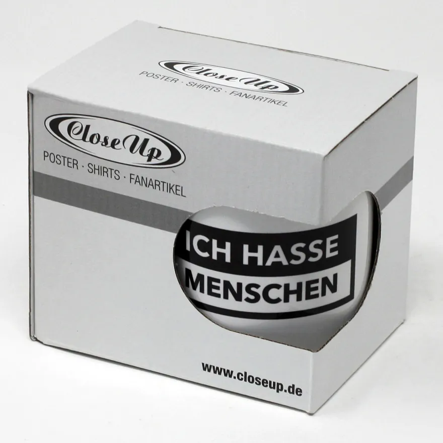 Ich hasse Menschen Tasse und Fußmatten Set