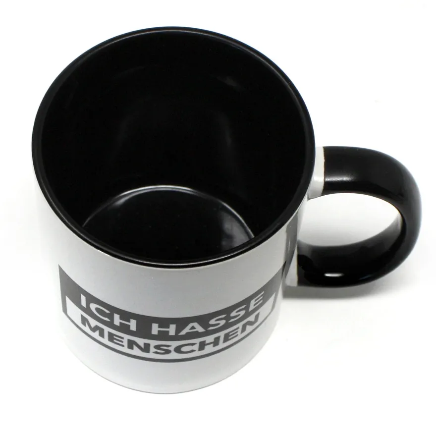 Ich hasse Menschen Tasse und Fußmatten Set