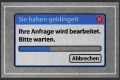 Ihre Anfrage ...Fußmatte Sie haben geklingelt