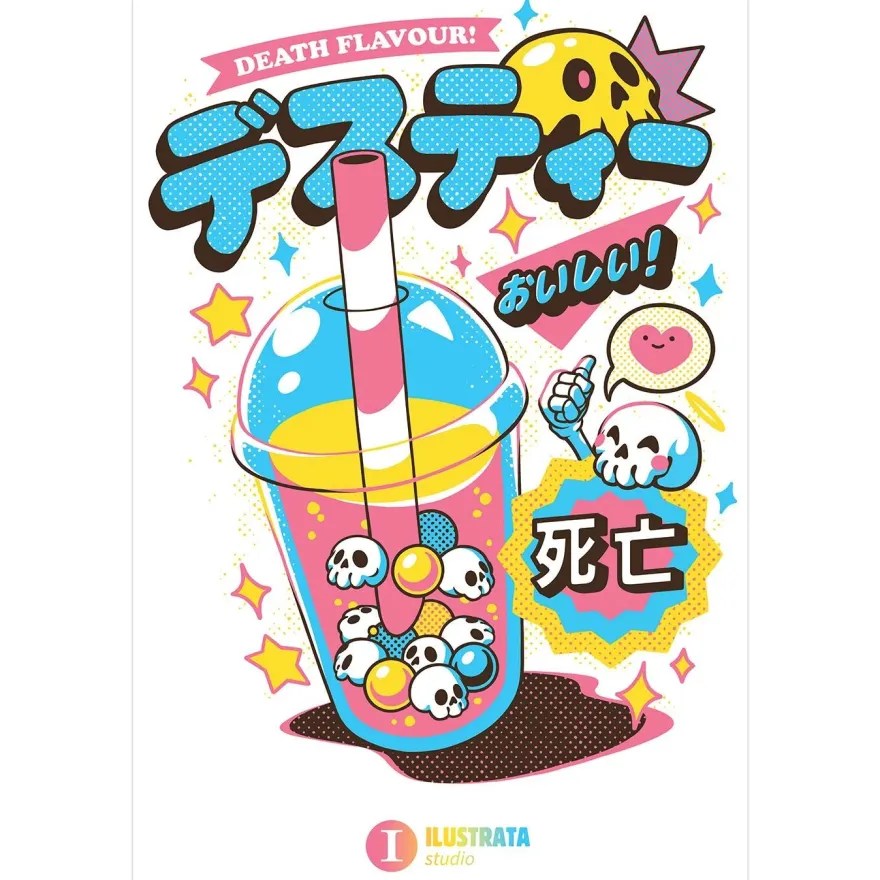 Ilustrata Poster Death Bubble Tea