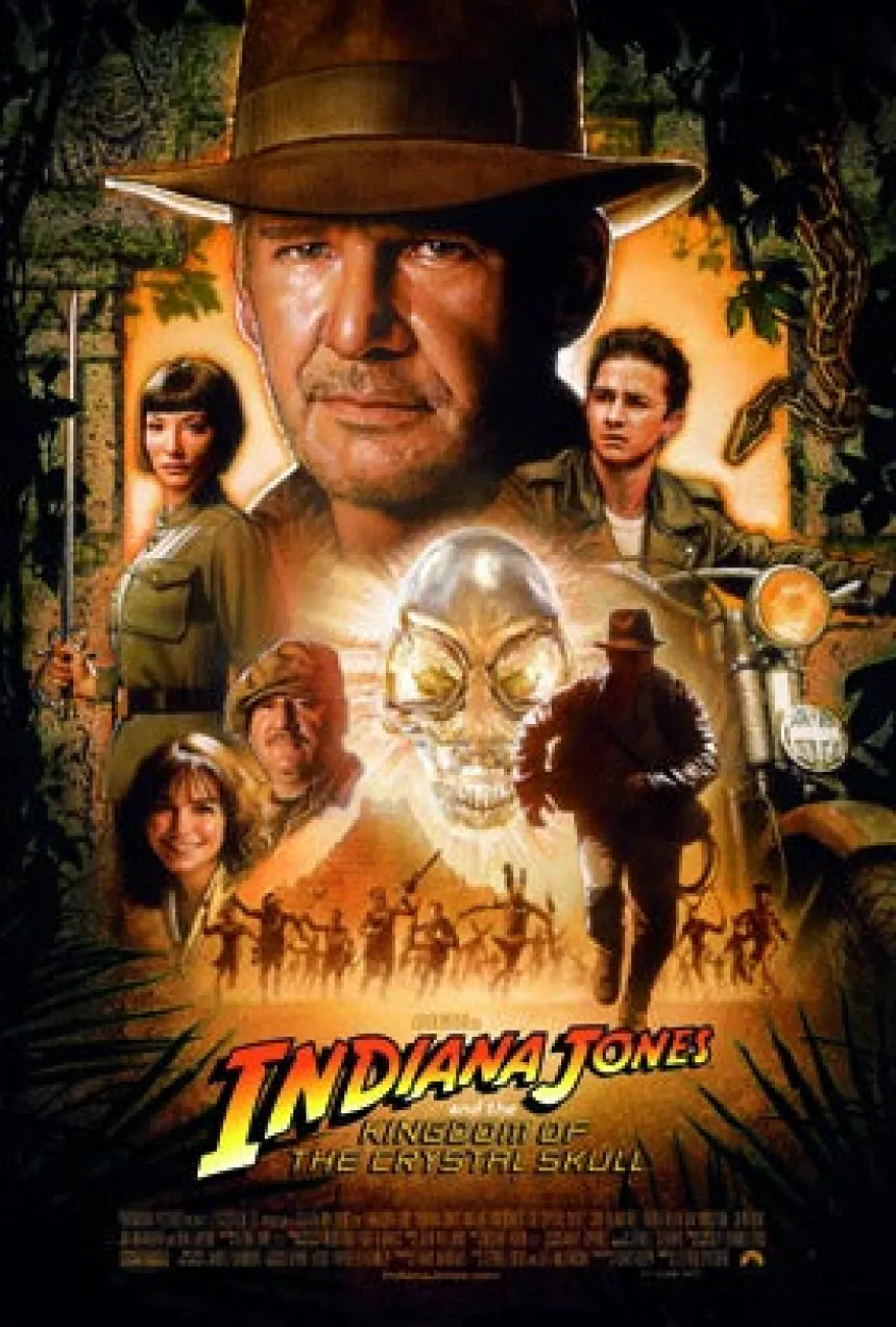 Indiana Jones Postkarte Kingdom of the Crystal Skull