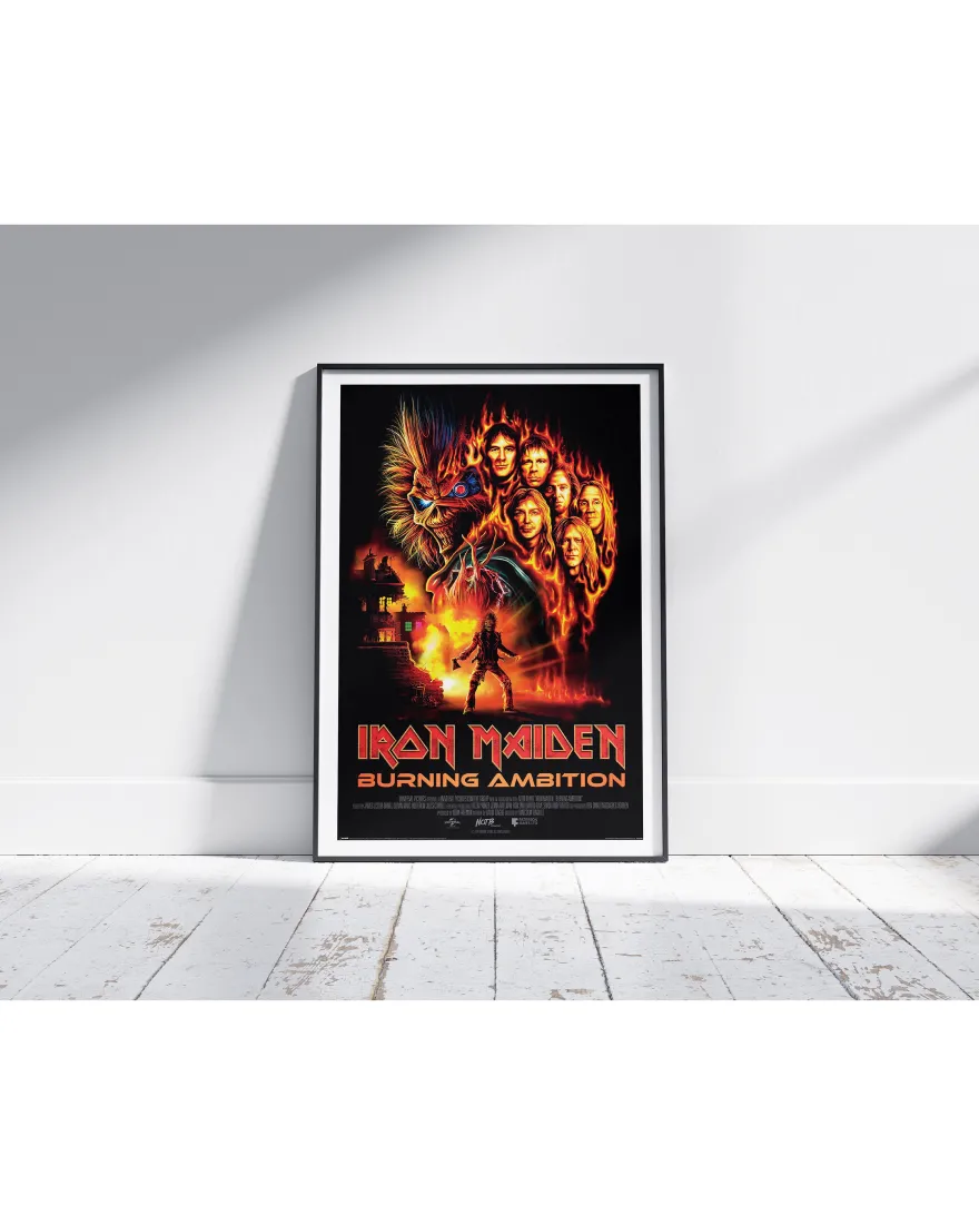 Iron Maiden Poster Filmplakat Burning Ambition