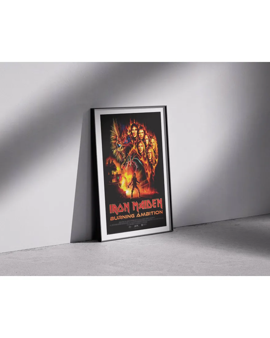 Iron Maiden Poster Filmplakat Burning Ambition