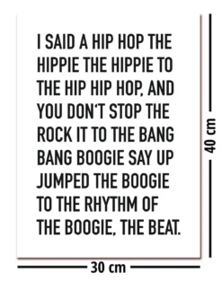 I Said A Hip Hop Kunstdruck The Sugarhill Gang