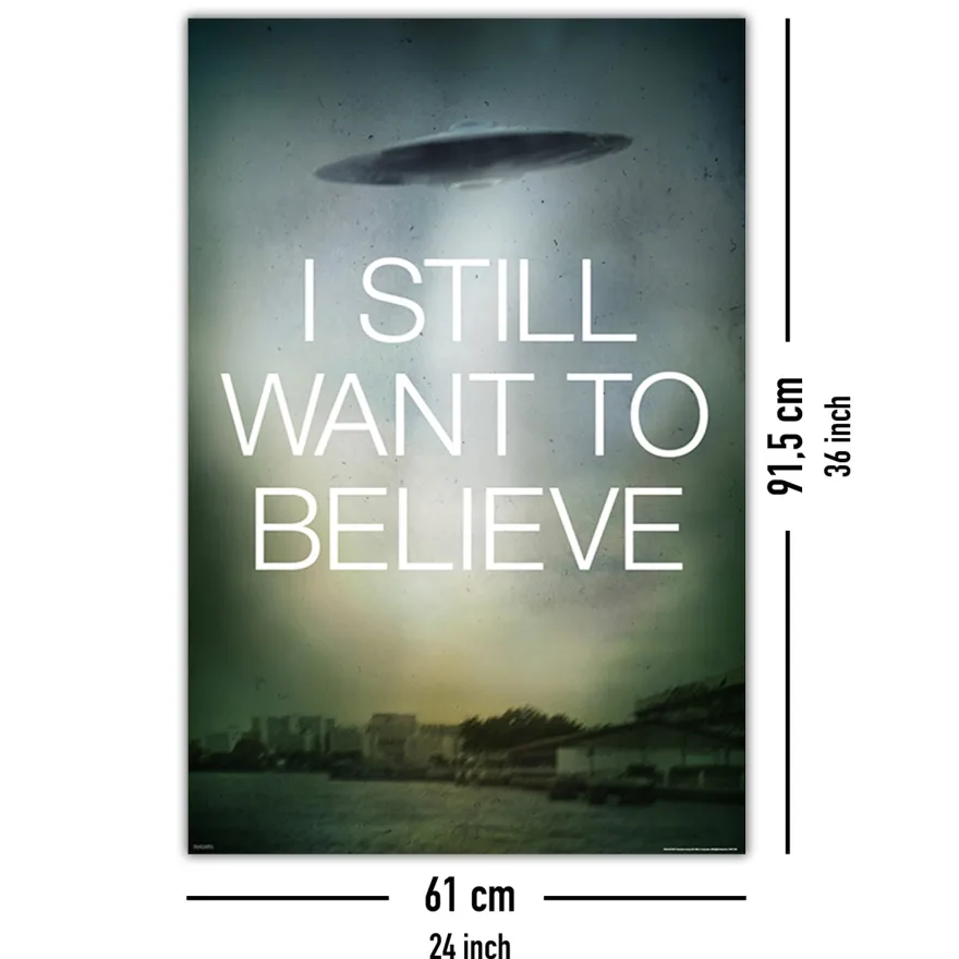 I Still Want To Believe Poster UFO