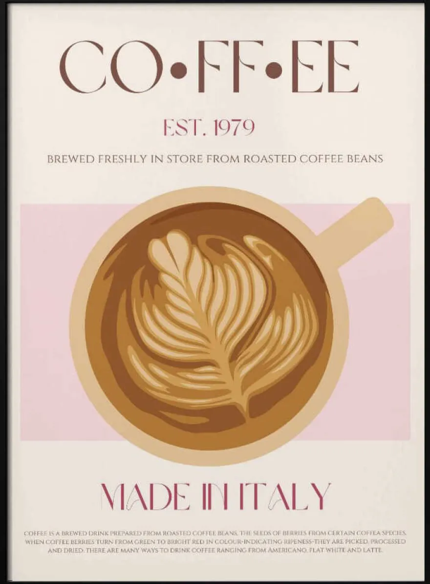 Italian Coffee Poster