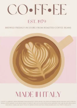 Italian Coffee Poster