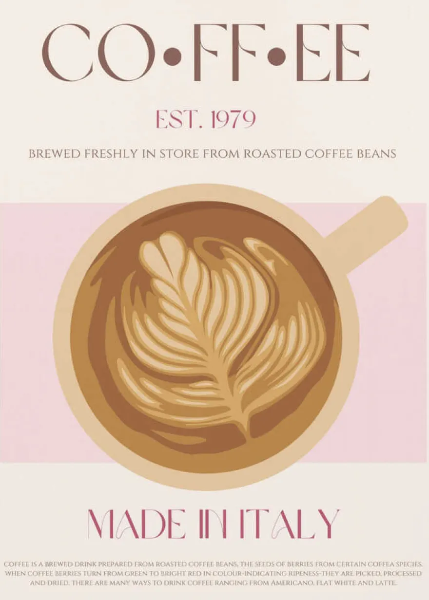 Italian Coffee Poster