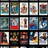 James Bond 007 Poster Collage aus 25 Filmplakaten